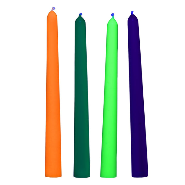 Glow Wax UV Blacklight Reactive Drip Candles Set of 4 - Royal Sins