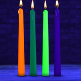 Glow Wax UV Blacklight Reactive Drip Candles Set of 4 - Royal Sins