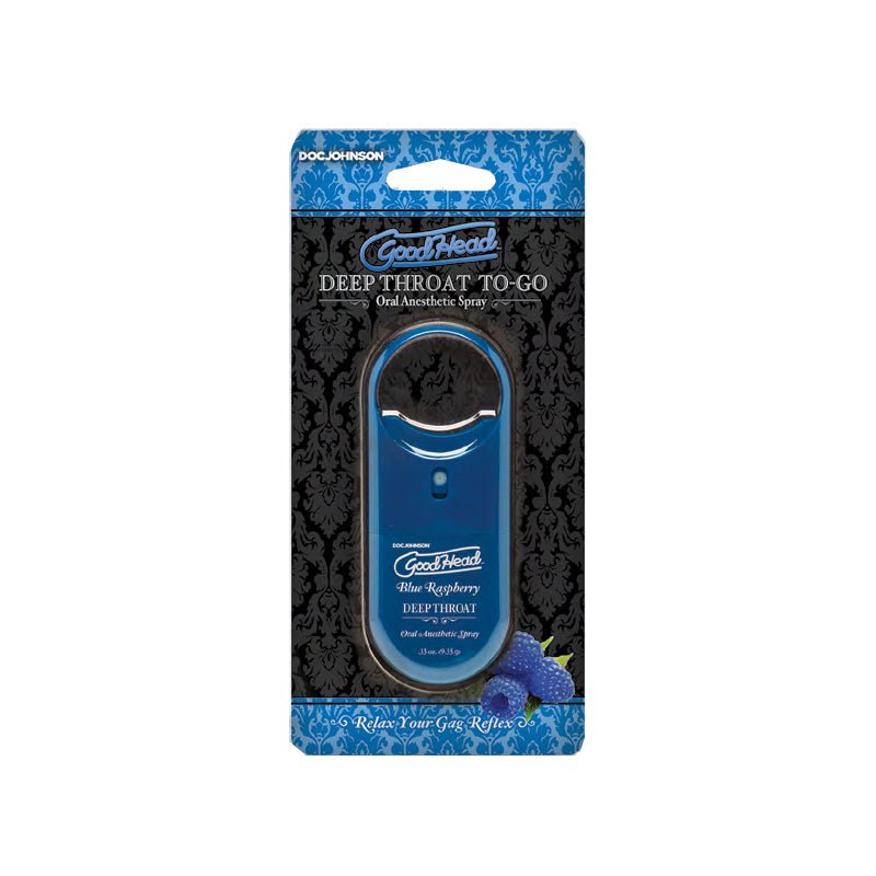 GoodHead Deep Throat Spray To - Go Blue Raspberry .33 oz - Royal Sins