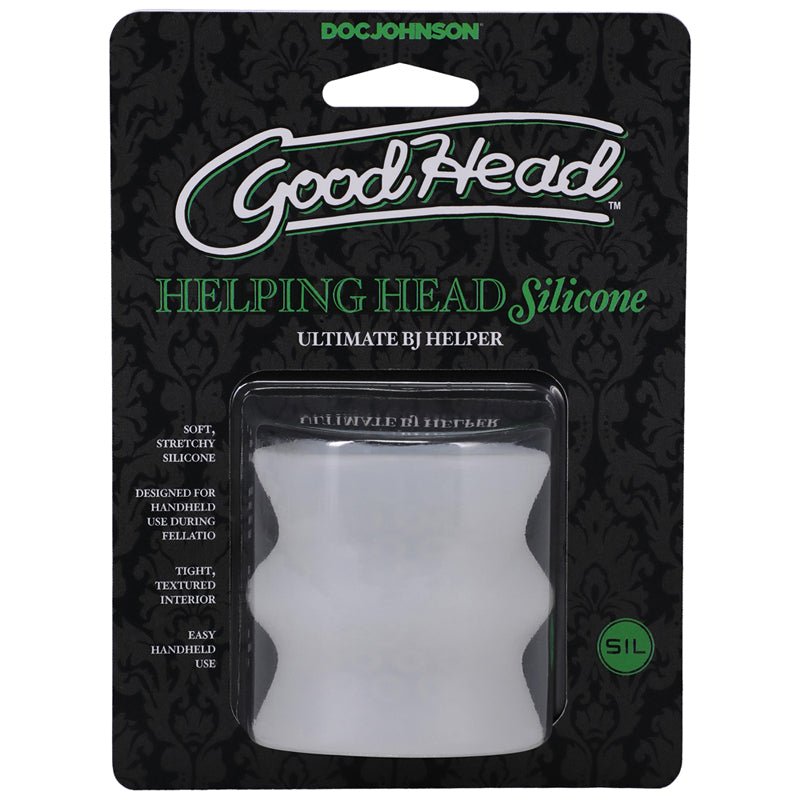 GoodHead Helping Head Silicone Ultimate BJ Helper Frost - Royal Sins