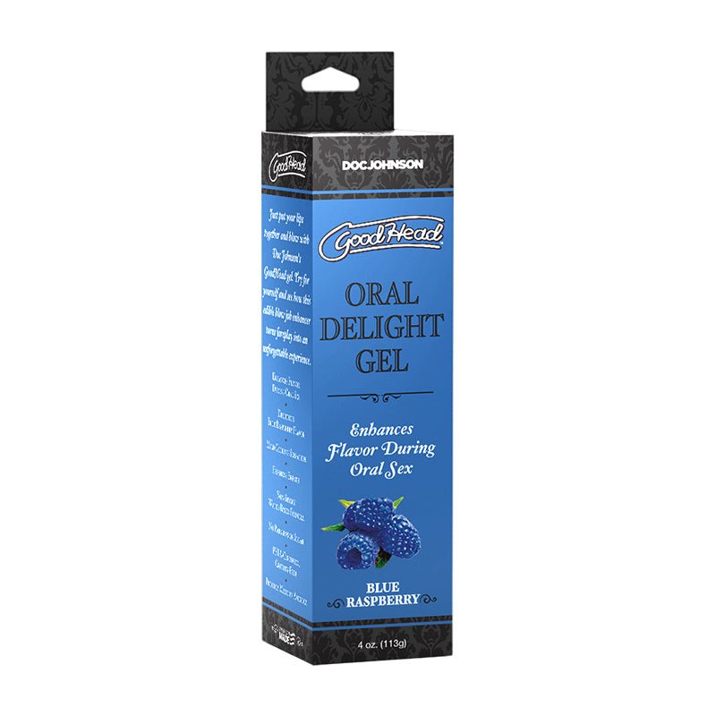 GoodHead Oral Delight Gel Blue Raspberry 4 oz. - Royal Sins