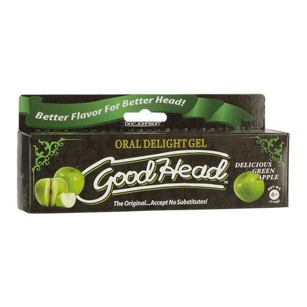 GoodHead Oral Delight Gel Green Apple 4 oz. - Royal Sins