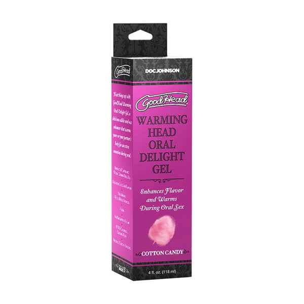 GoodHead Warming Head Oral Delight Gel Cotton Candy 4 oz. - Royal Sins