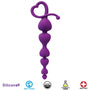 Gossip Hearts on a String Violet Anal Beads - Royal Sins