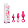 Gossip Rump Ringers 3 - Piece Silicone Anal Plug Training Set Magenta - Royal Sins
