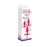 Gossip Rump Rockers 3 - Piece Silicone Anal Plug Training Set Magenta - Royal Sins