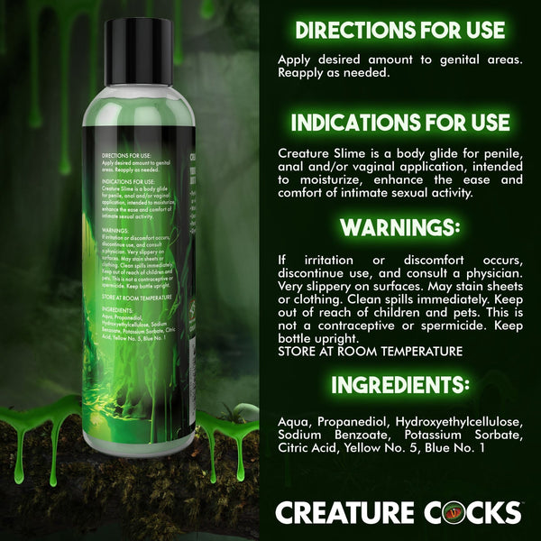 Green Creature Slime Water - Based Lubricant - 8oz - Royal Sins