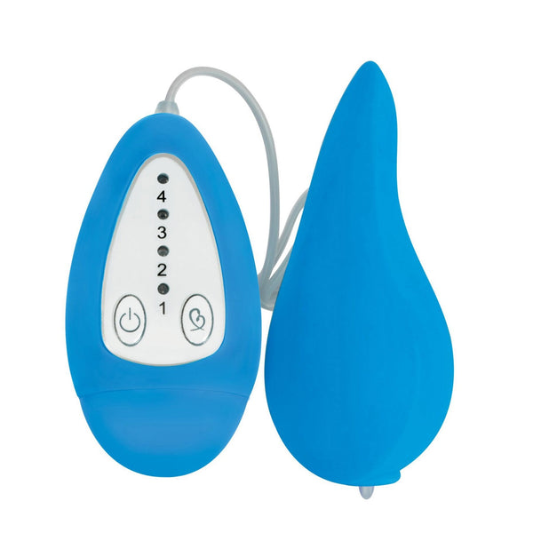 Groove Smooth Silicone Remote Vibe - Blue - Royal Sins