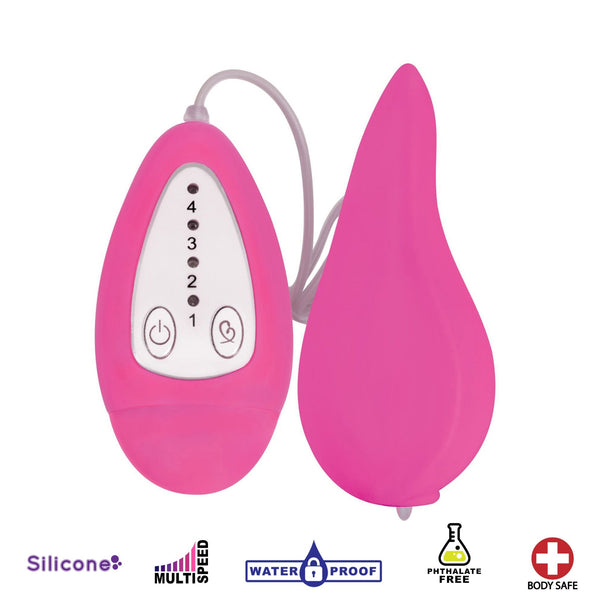 Groove Smooth Silicone Remote Vibe - Pink - Royal Sins