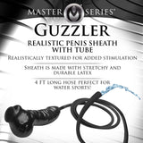 Guzzler Realistic Penis Sheath with Tube - Royal Sins