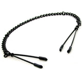 H2H Nipple Clamps Tweezer With Chain (Black) - Royal Sins