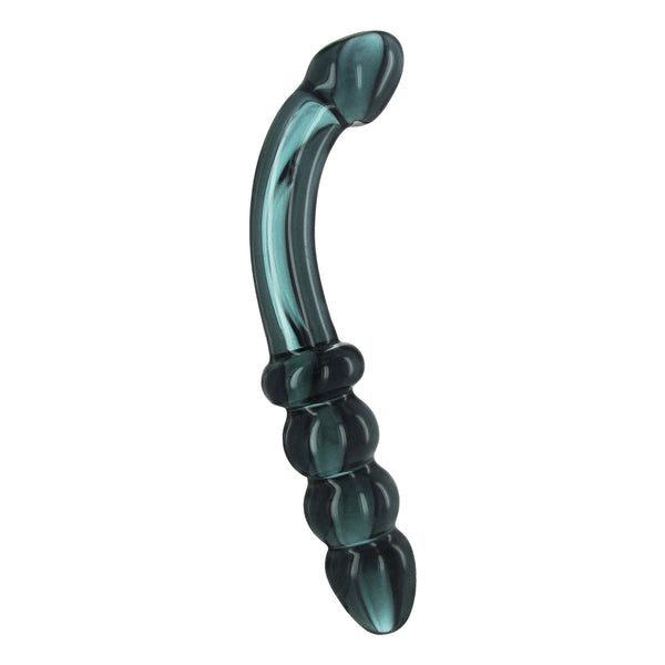 Hamsa Glass Dildo - Smoky Jade - Royal Sins