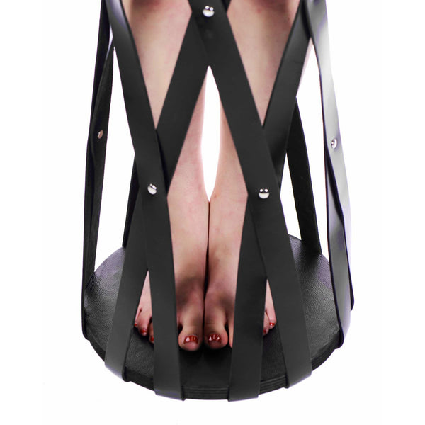 Hanging Leather Strap Cage - Royal Sins