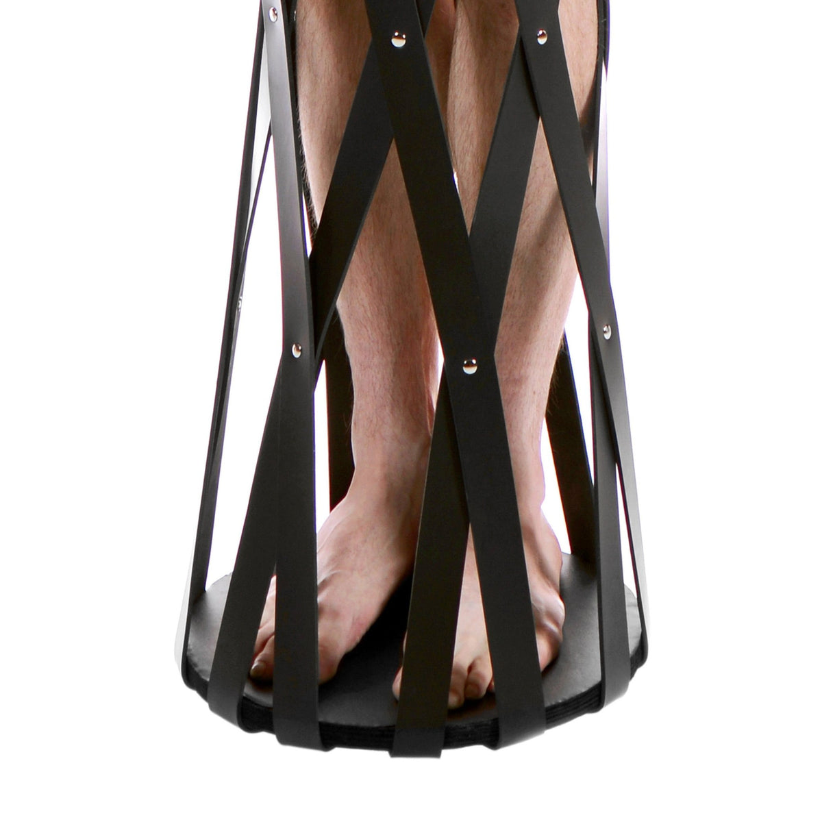 Hanging Rubber Strap Cage - Royal Sins