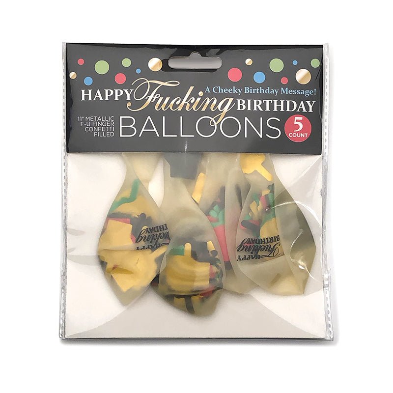 Happy Fucking Birthday Confetti Balloons - Royal Sins
