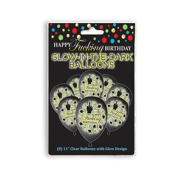 Happy Fucking Birthday Glow in the Dark Balloons - Royal Sins