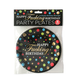 Happy Fucking Birthday Plates 8ct - Royal Sins