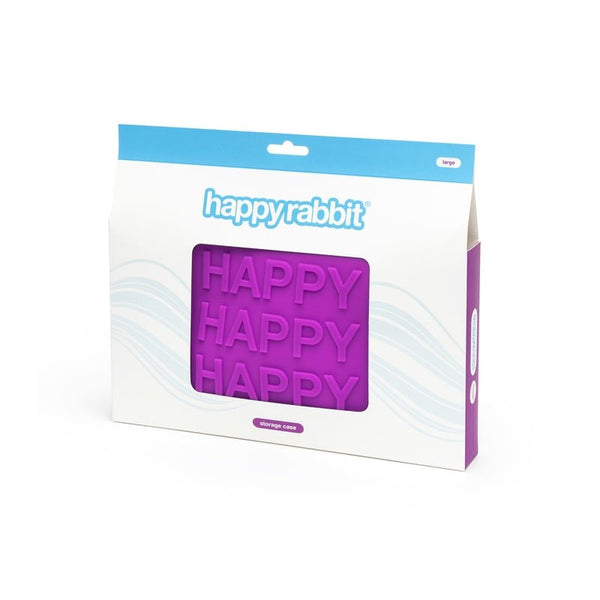 Happy Rabbit 'Happy' Lockable Silicone Storage Bag Purple Large - Royal Sins