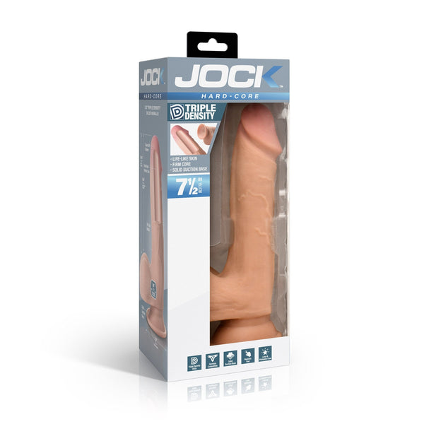 Hard - Core 7.5" Triple Density Dildo with Balls - Royal Sins
