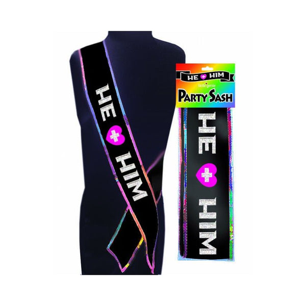 He + Him Sash - Royal Sins