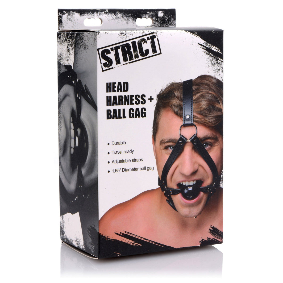 Head Harness with inch Ball Gag - Royal Sins