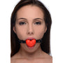 Heart Beat Silicone Heart Shaped Mouth Gag - Royal Sins