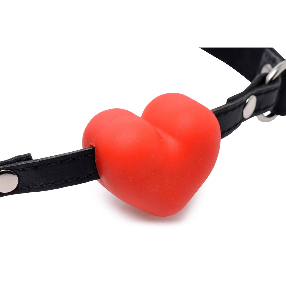 Heart Beat Silicone Heart Shaped Mouth Gag - Royal Sins