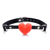 Heart Beat Silicone Heart Shaped Mouth Gag - Royal Sins