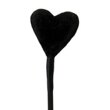 Heart Fluff Tip Crop - Black - Royal Sins