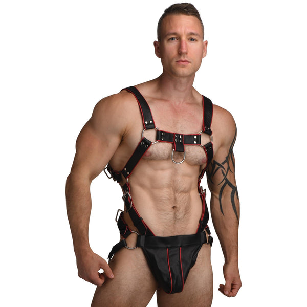 Heathen's Male Body Harness - L/XL - Royal Sins