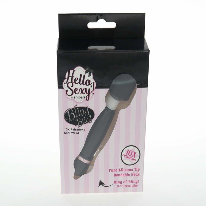 Hello, Sexy! Bling, Bling Mini Wand Black - Royal Sins