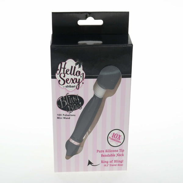 Hello, Sexy! Bling, Bling Mini Wand Black - Royal Sins