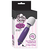 Hello Sexy Bling Mini Wand Rechargeable 10X Purple - Royal Sins