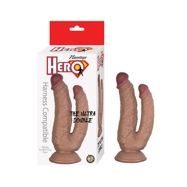 Hero The Ultra Double Dildo Brown - Royal Sins