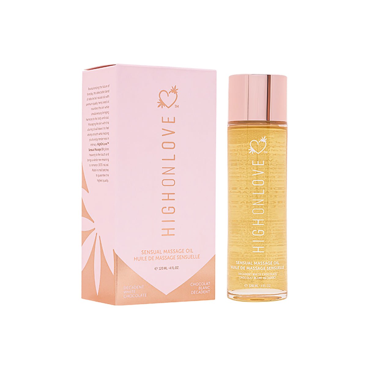 HighOnLove Massage Oil - Decadent White Chocolate - Royal Sins