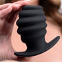 Hive Ass Tunnel Silicone Ribbed Hollow Anal Plug - Large - Royal Sins