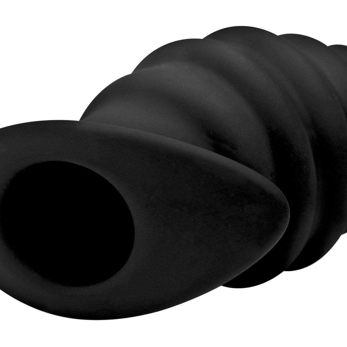 Hive Ass Tunnel Silicone Ribbed Hollow Anal Plug - Large - Royal Sins