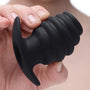 Hive Ass Tunnel Silicone Ribbed Hollow Anal Plug - Medium - Royal Sins