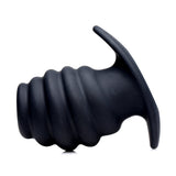 Hive Ass Tunnel Silicone Ribbed Hollow Anal Plug - Medium - Royal Sins