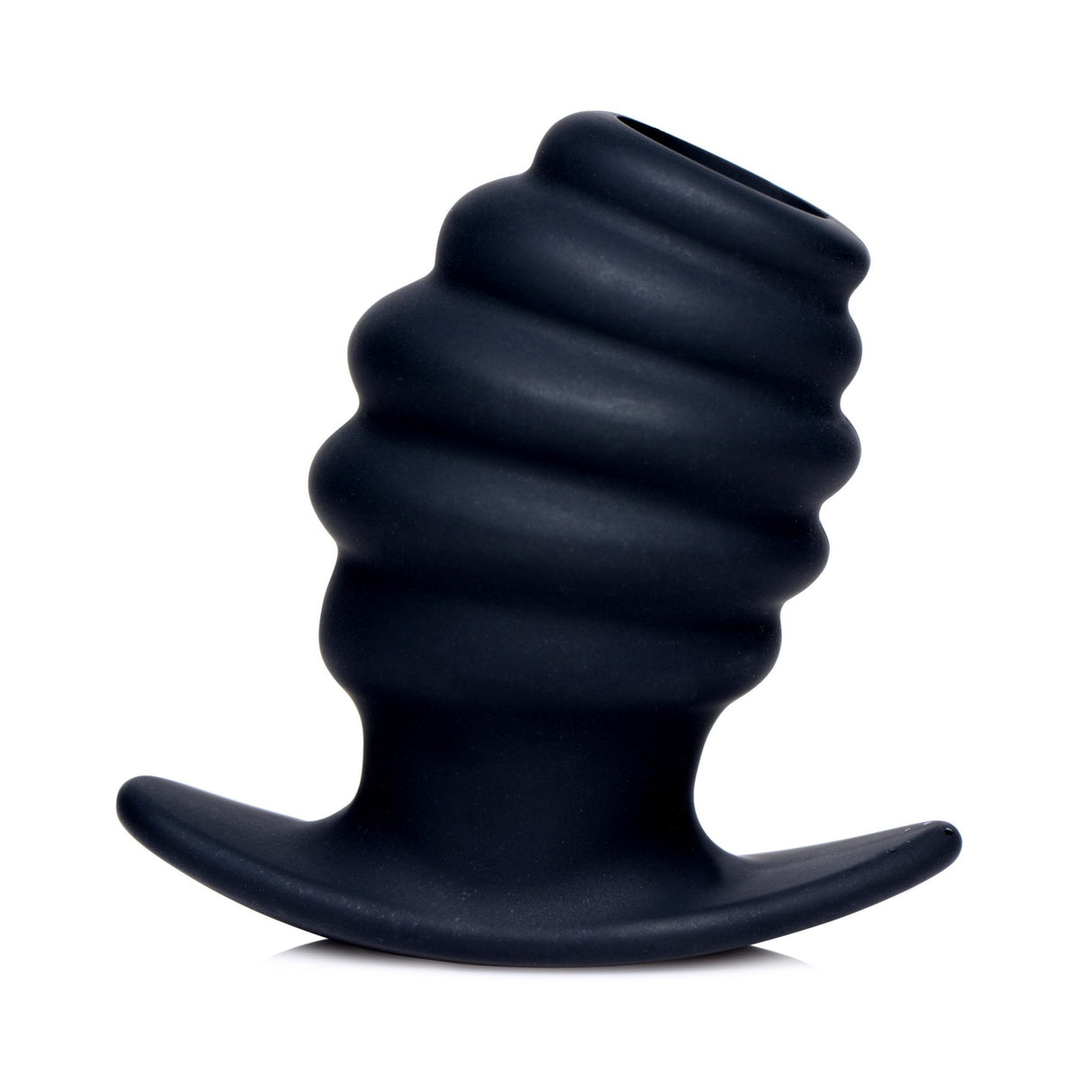 Hive Ass Tunnel Silicone Ribbed Hollow Anal Plug - Small - Royal Sins