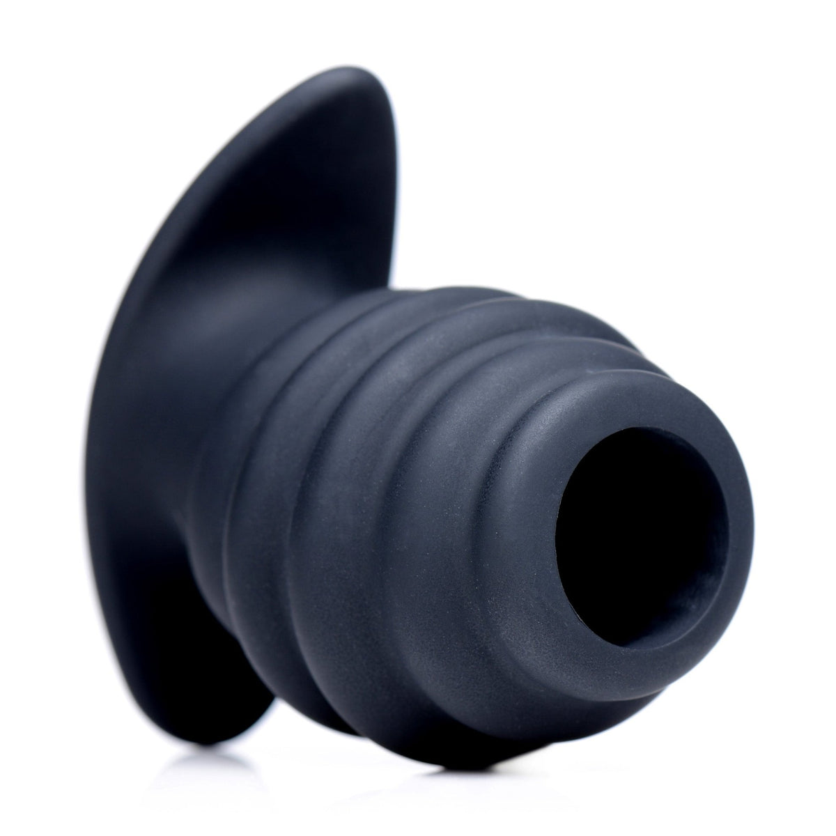 Hive Ass Tunnel Silicone Ribbed Hollow Anal Plug - Small - Royal Sins