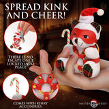 Holiday Bondage Bear Keychain - White - Royal Sins