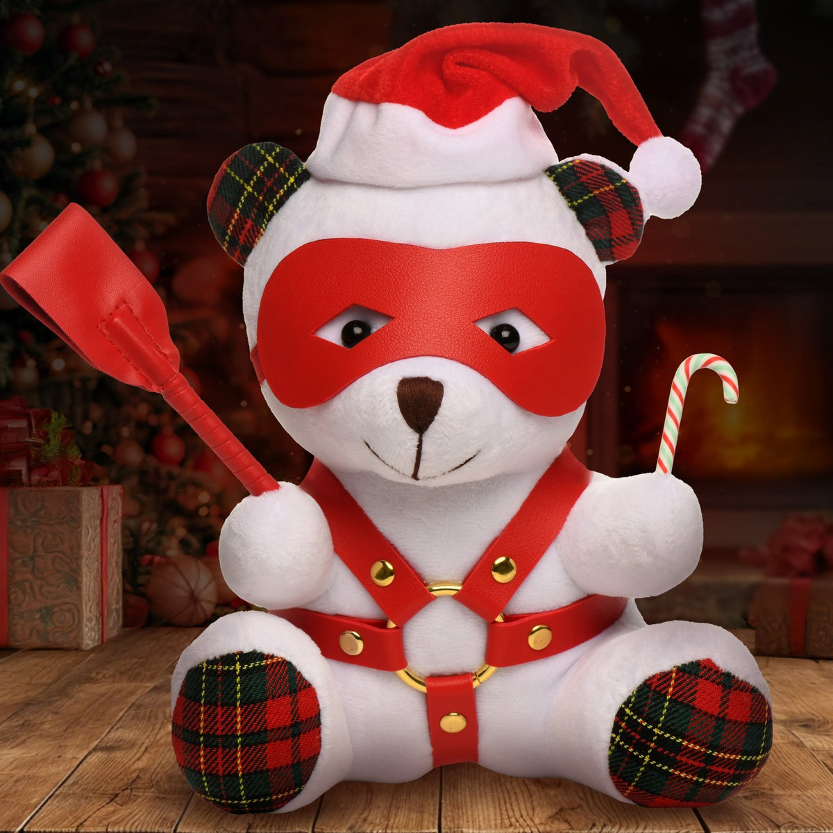 Holiday Bondage Bear - White - Royal Sins
