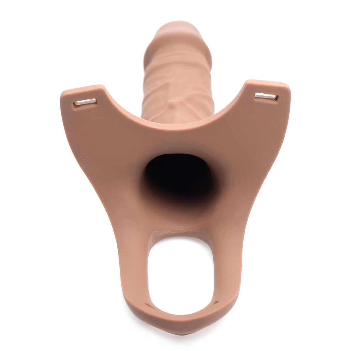 Hollow Silicone Dildo Strap - on - Flesh - Royal Sins