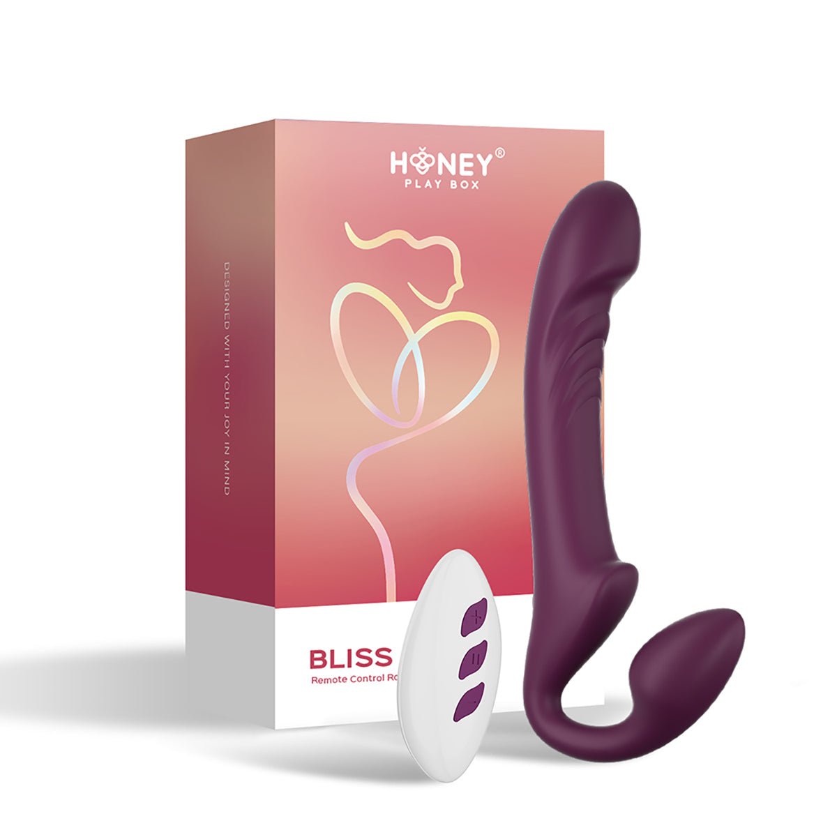 Honey Play Box Bliss Rotating Head Strapless Strap - On - Royal Sins