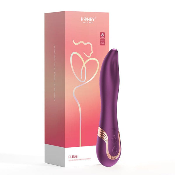 Honey Play Box Fling Tongue - Like Oral Licking Vibrator - Royal Sins