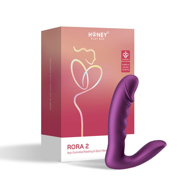 Honey Play Box Rora 2 App - Controlled Rotating G - Spot Vibrator & Clit Stimulator - Royal Sins