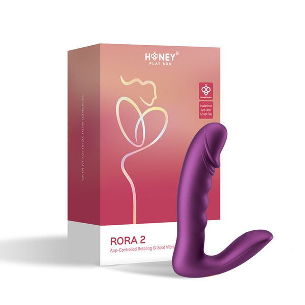 Honey Play Box Rora 2 App - Controlled Rotating G - Spot Vibrator & Clit Stimulator - Royal Sins