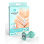 Hookup Panties Crotchless Secret Gem With Diamond Silicone Anal Plug White/Aqua XL - XXL - Royal Sins