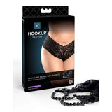Hookup Panties Pleasure Pearl Boy Shorts Black XL - XXL - Royal Sins